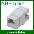 China Factory produit Cat6 180degree UTP RJ45 Keytone jack